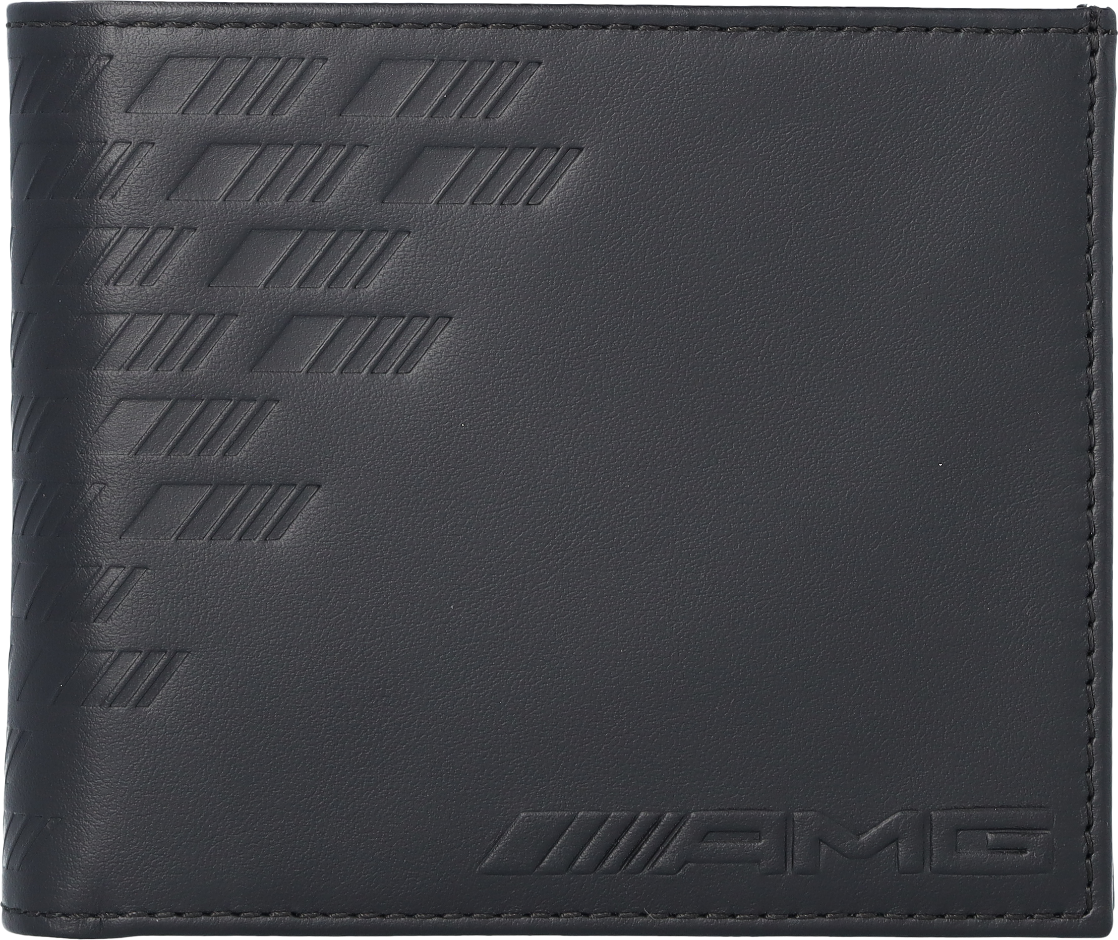 AMG-portemonnee - zwart, Rundleder