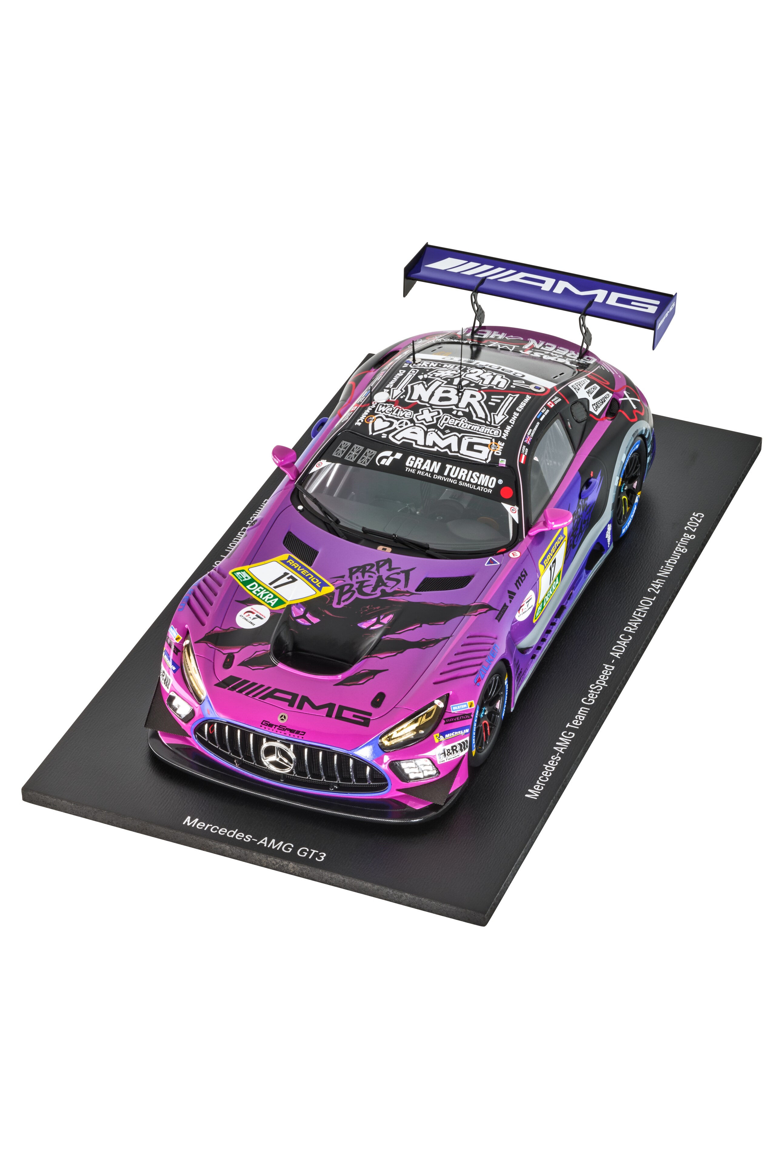 Mercedes-AMG GT3, ADAC RAVENOL 24h Nürburgring 2025, C190 - lila, Minimax, 1:18