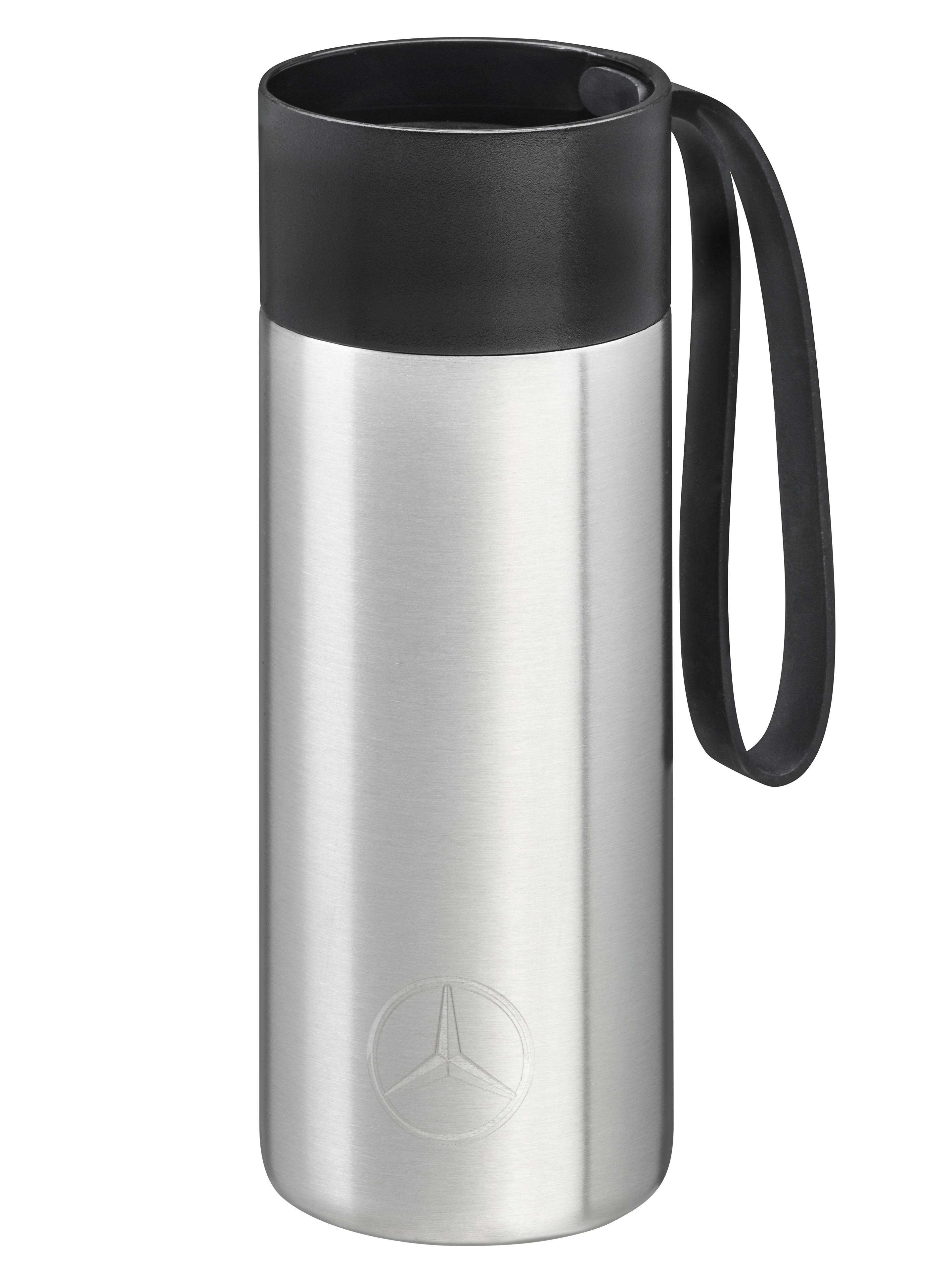 Kop voor onderweg - zilverkleurig / zwart, edelstaal, eva solo, 500 ml