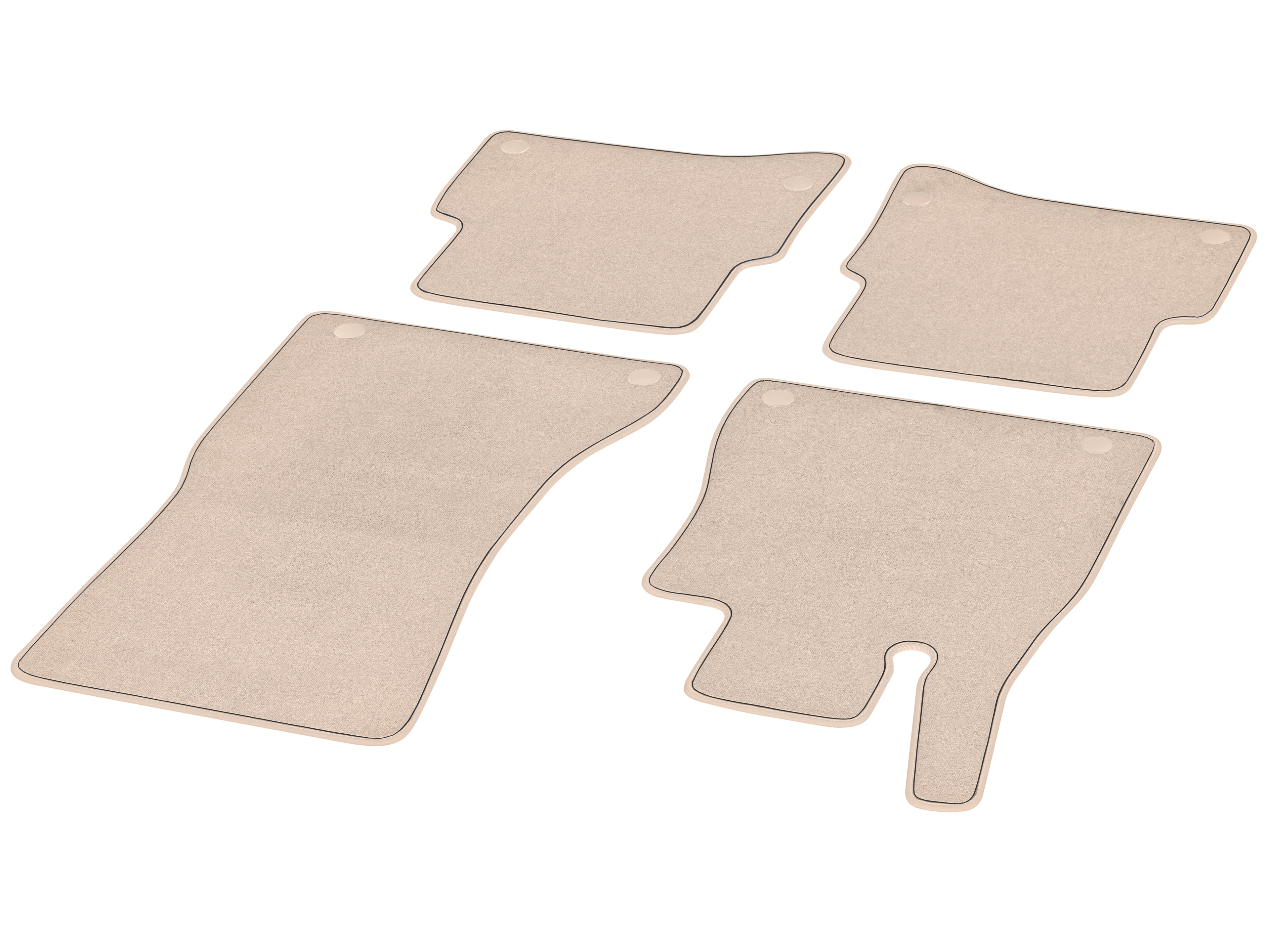 Vloermatten Set, Vierdelig, Exclusiefpakket P34 - Rechtse besturing, macchiatobeige / magmagrijs