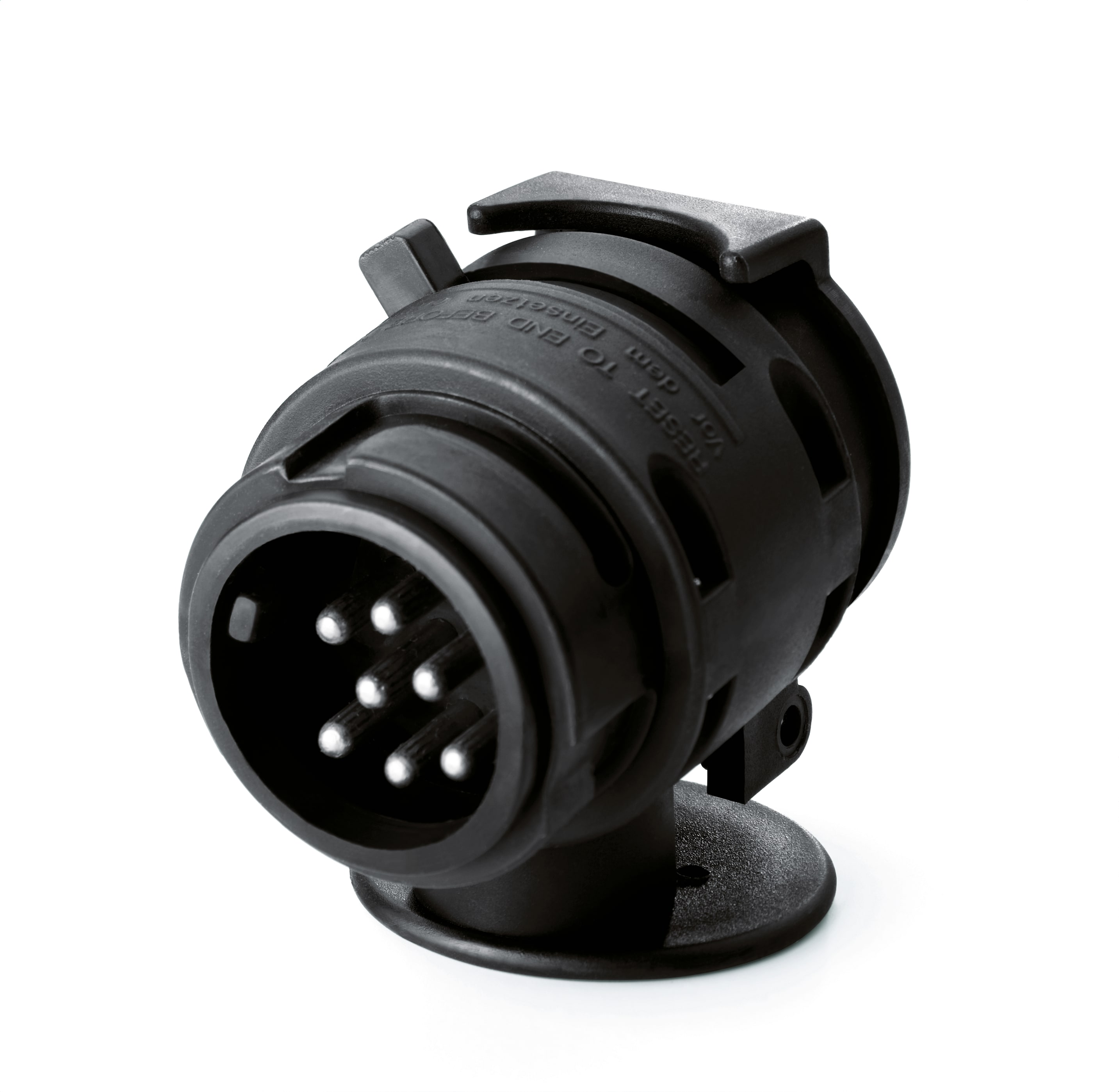 Adapter - kunststof, zwart
