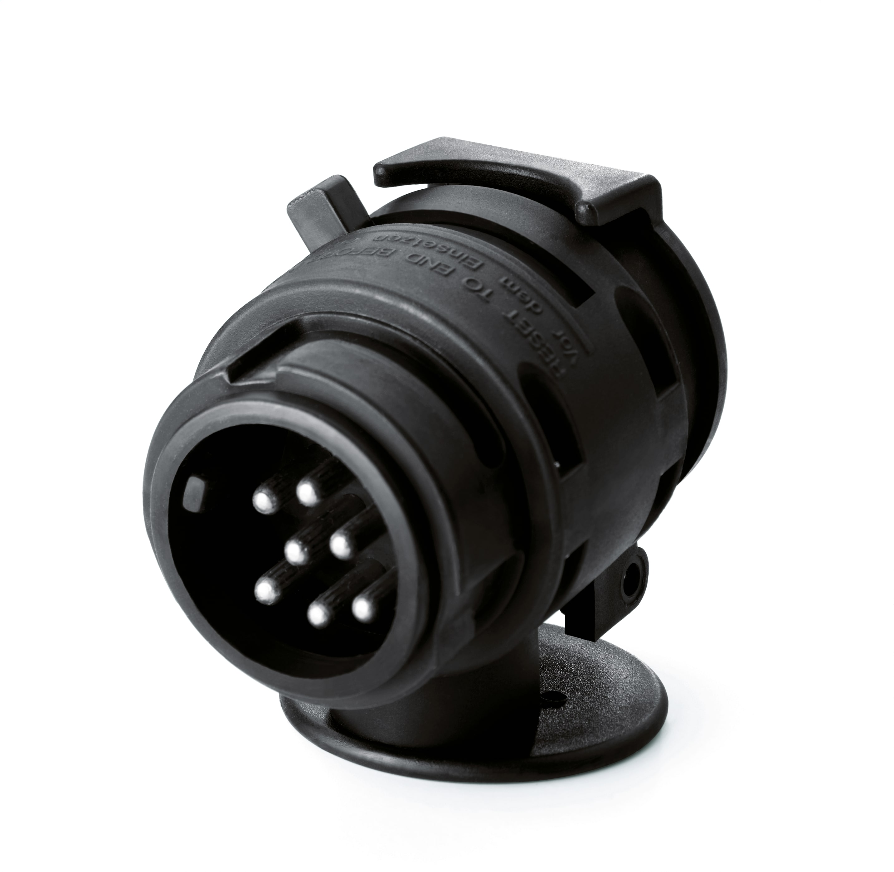 Adapter - kunststof, zwart