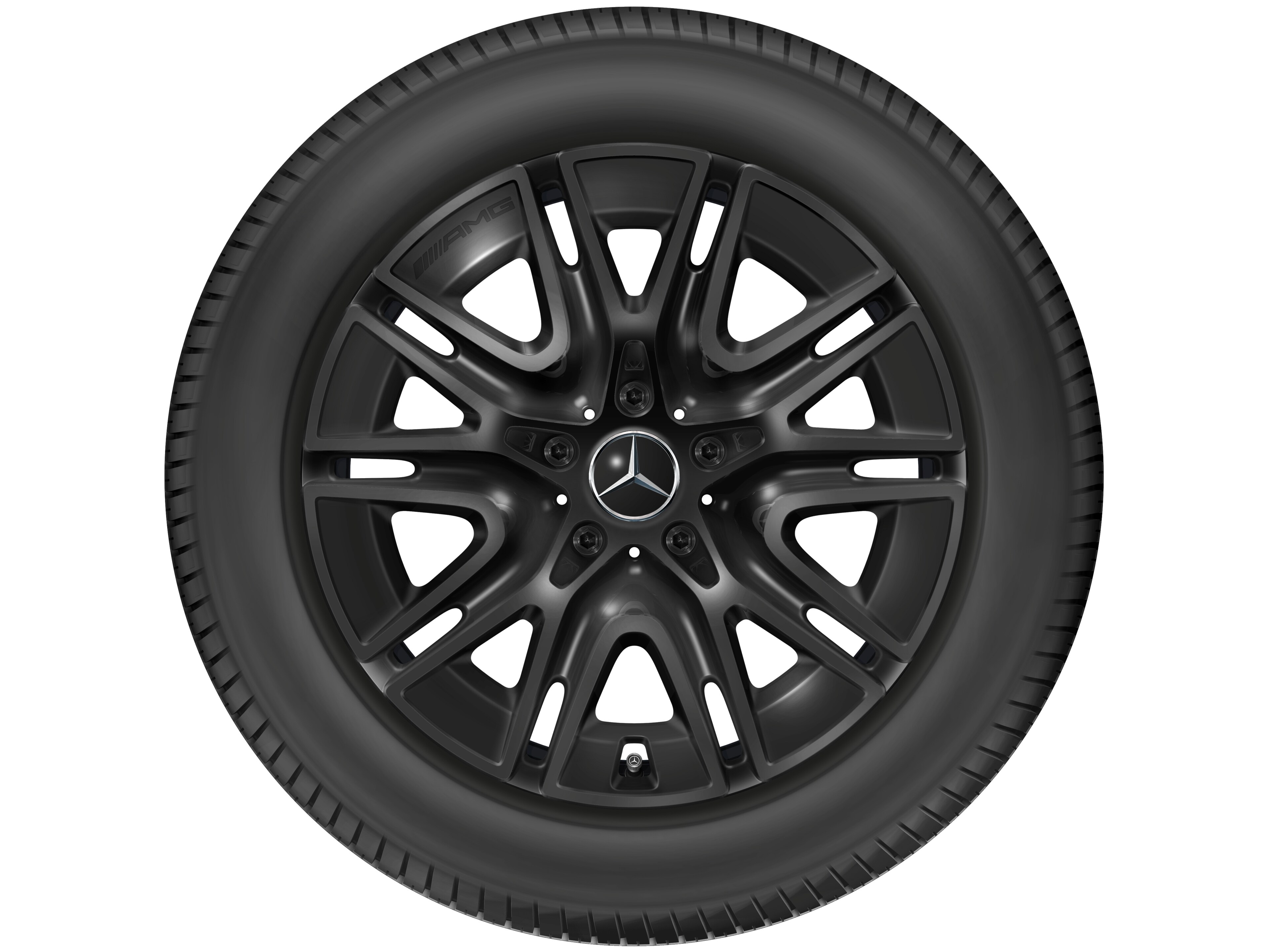 Tienspaaks AMG-wiel, 50,8 cm (20 inch) - 8,5 J x 20 ET 32,2, zwart, glanzend