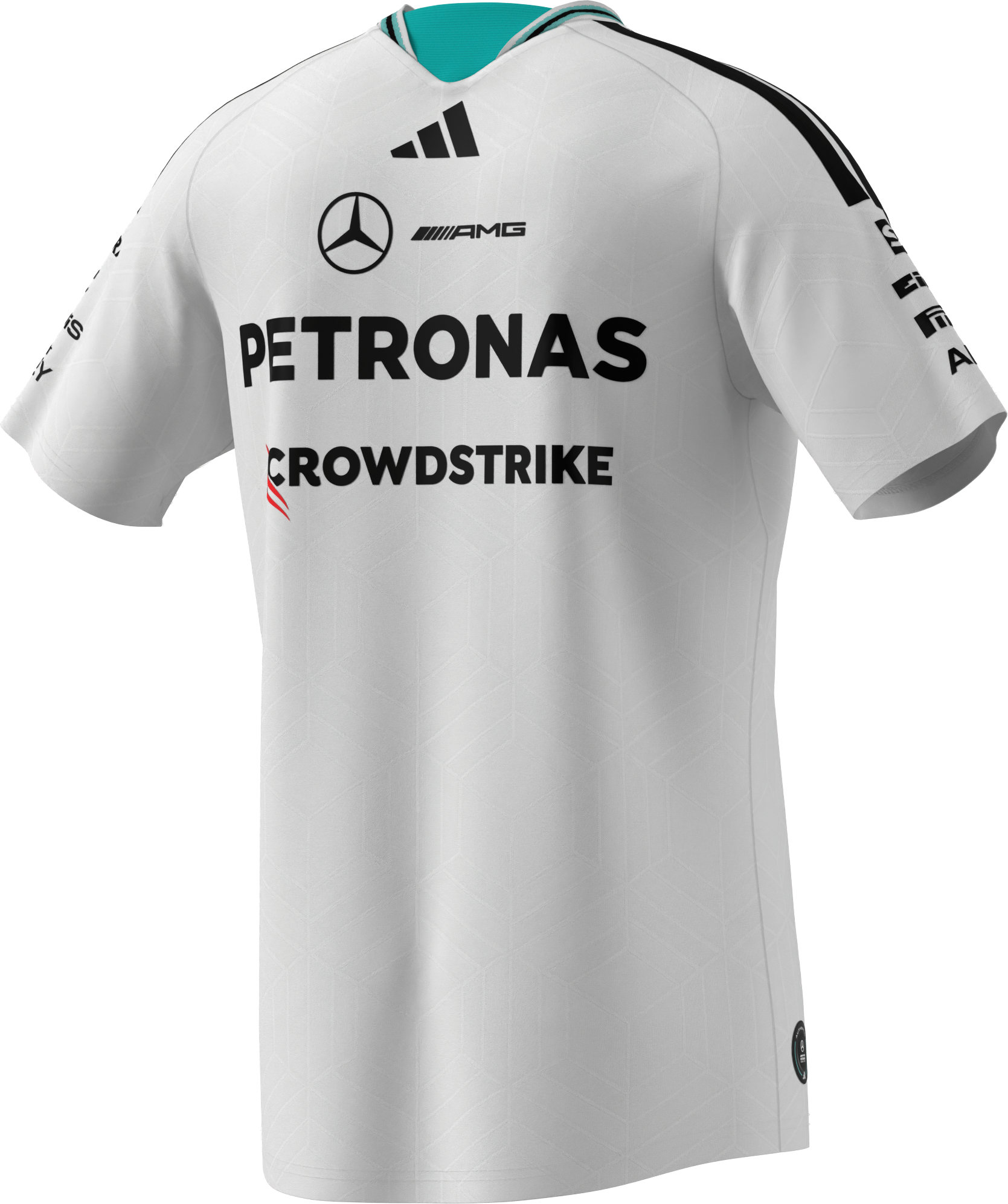 Heren-T-shirt, Authentieke bestuurder, Mercedes-AMG F1 - wit, L