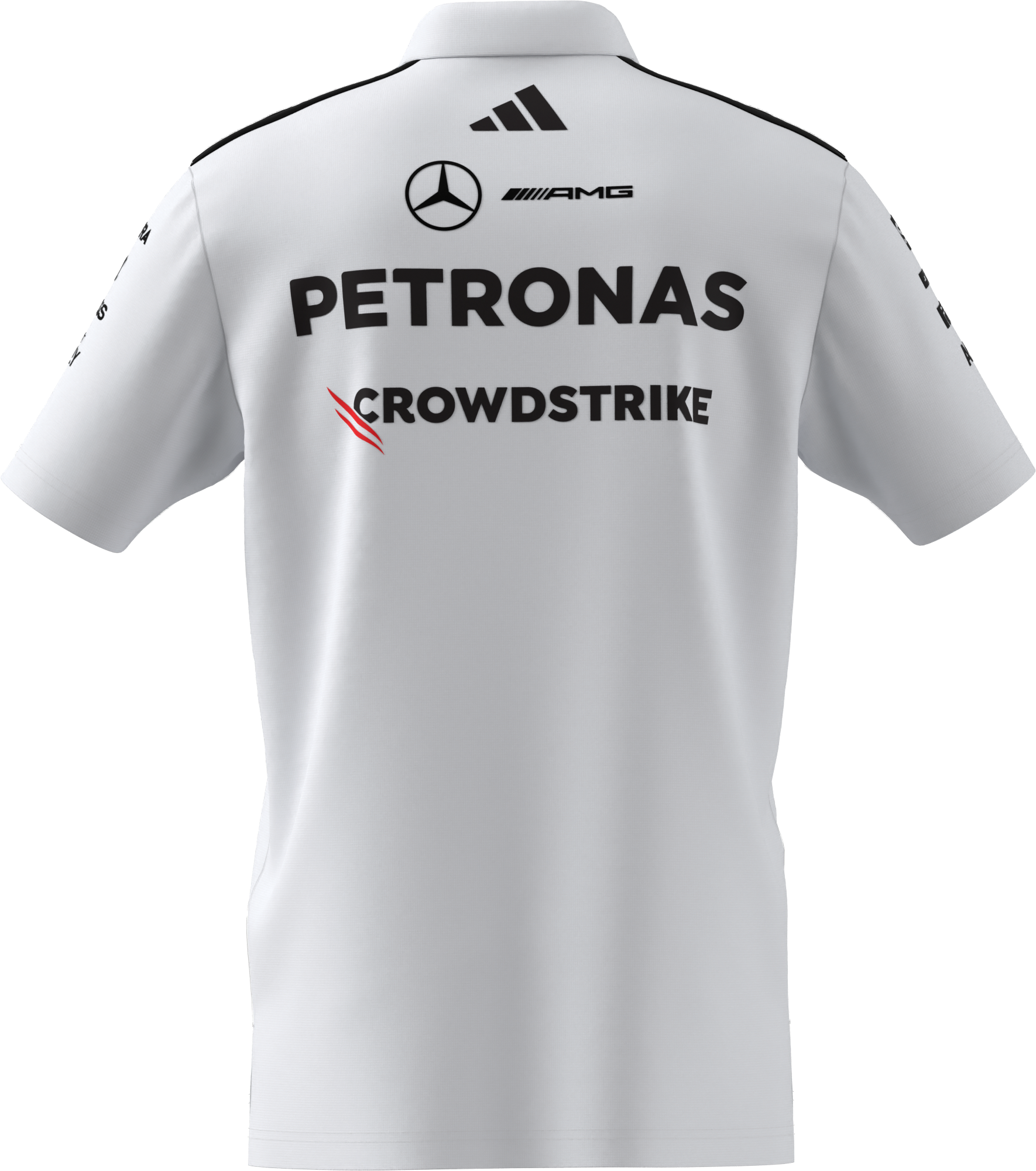 Poloshirt heren, Team, Mercedes-AMG F1 - wit, L