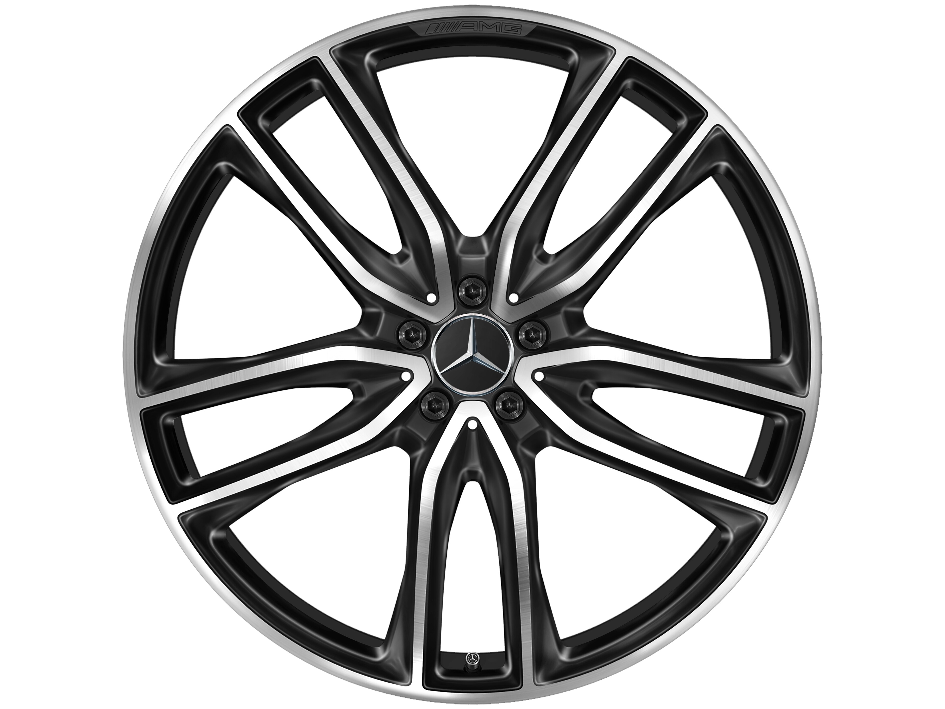 Vijf-dubbelspaaks AMG-velg, 58,4 cm (23 inch)