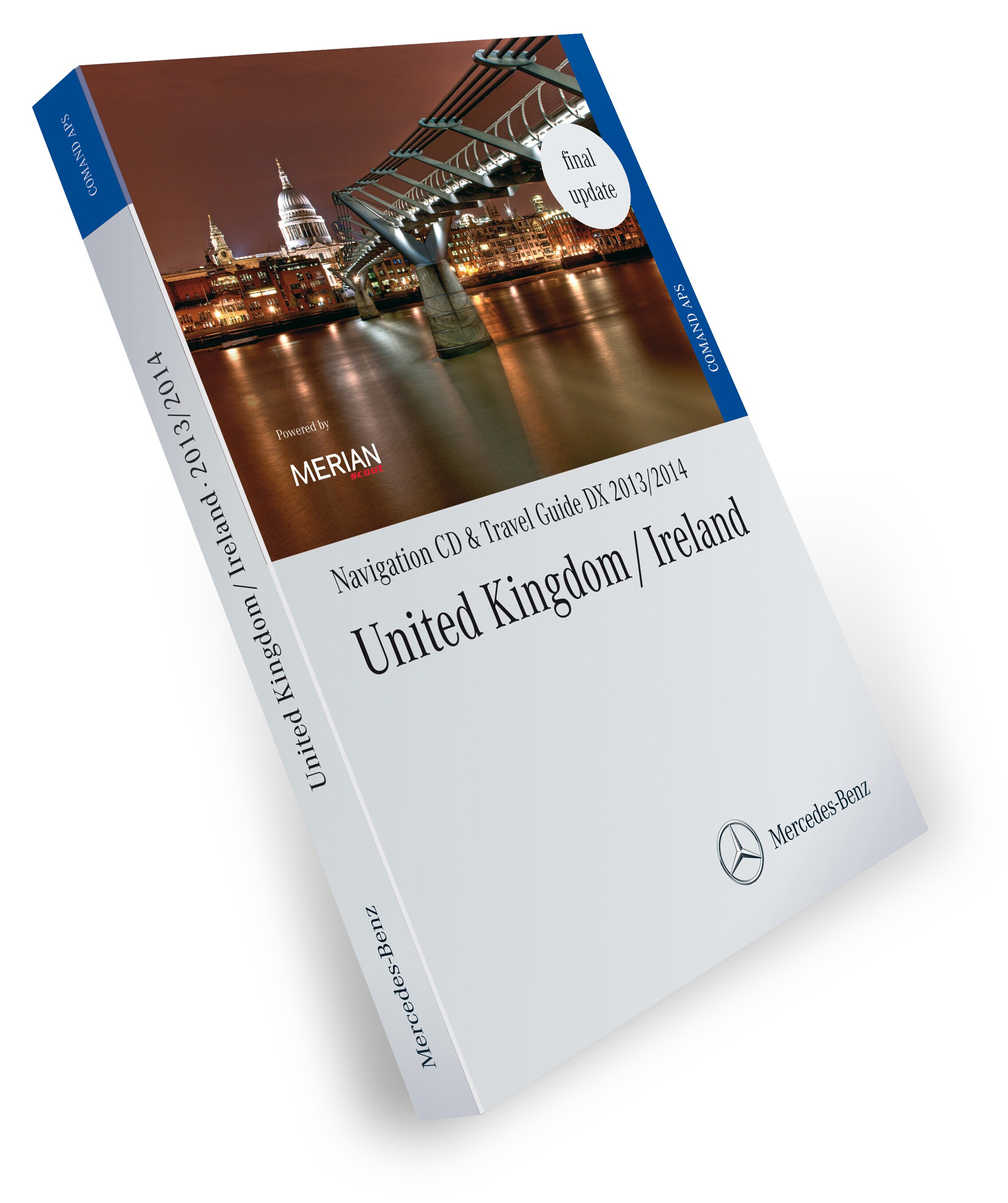 Navigatie-CD, Groot-Brittannië/Ierland, met MERIAN-reisgids 2013/2014