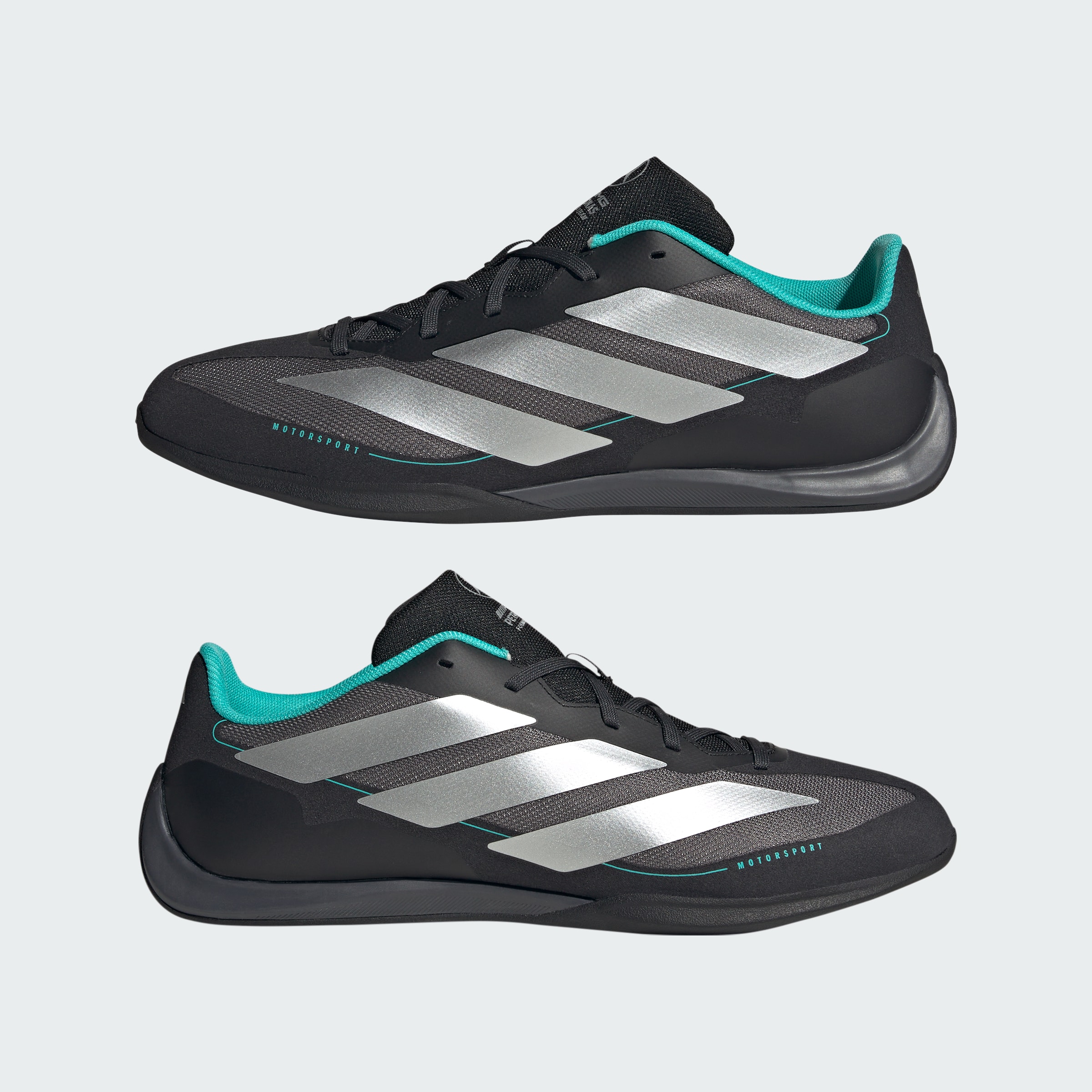 Sneakers, Feroza Basis, Mercedes-AMG F1 - zwart / zilverkleurig, 8, adidas