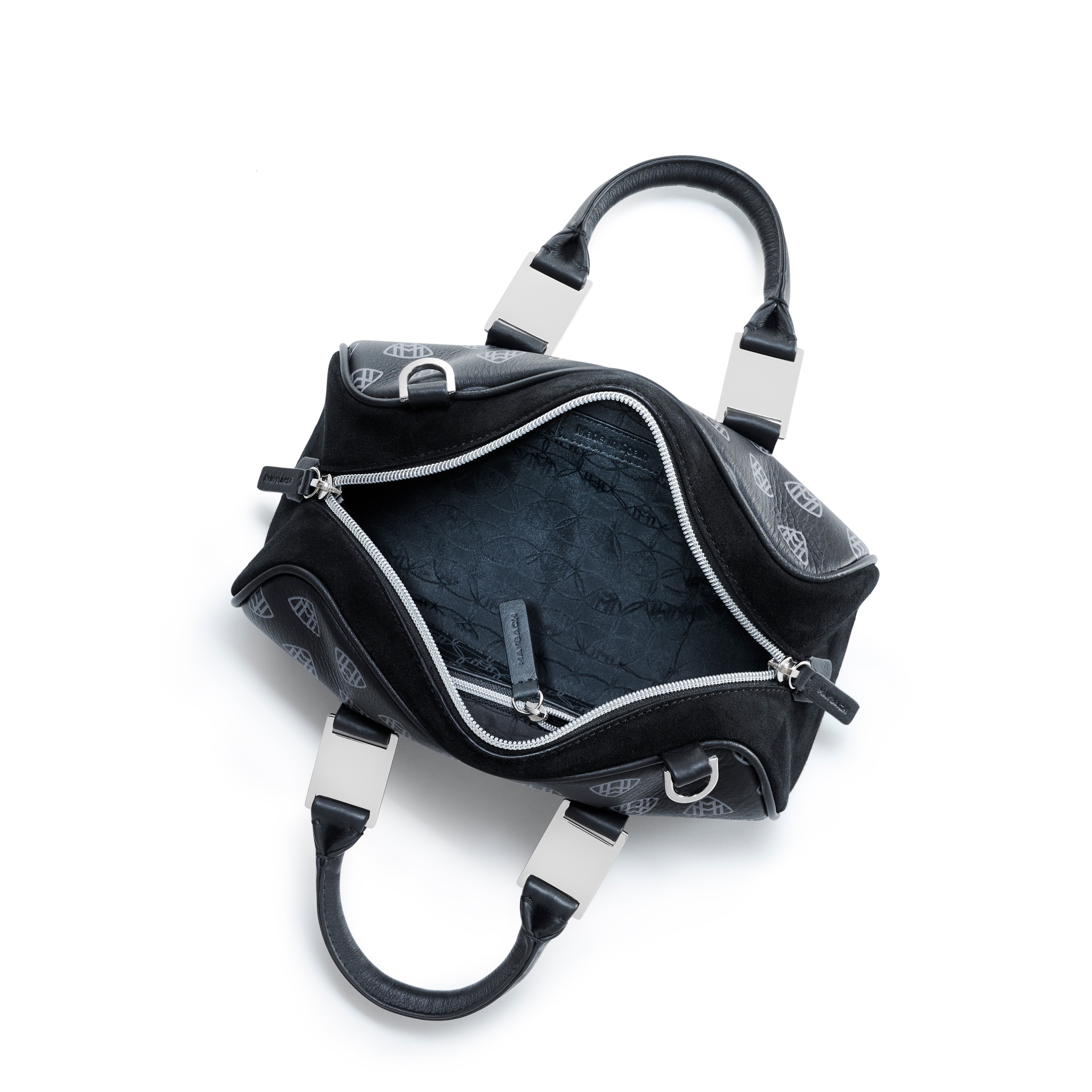 Handtas dames, Mercedes-Maybach - zwart, Leder